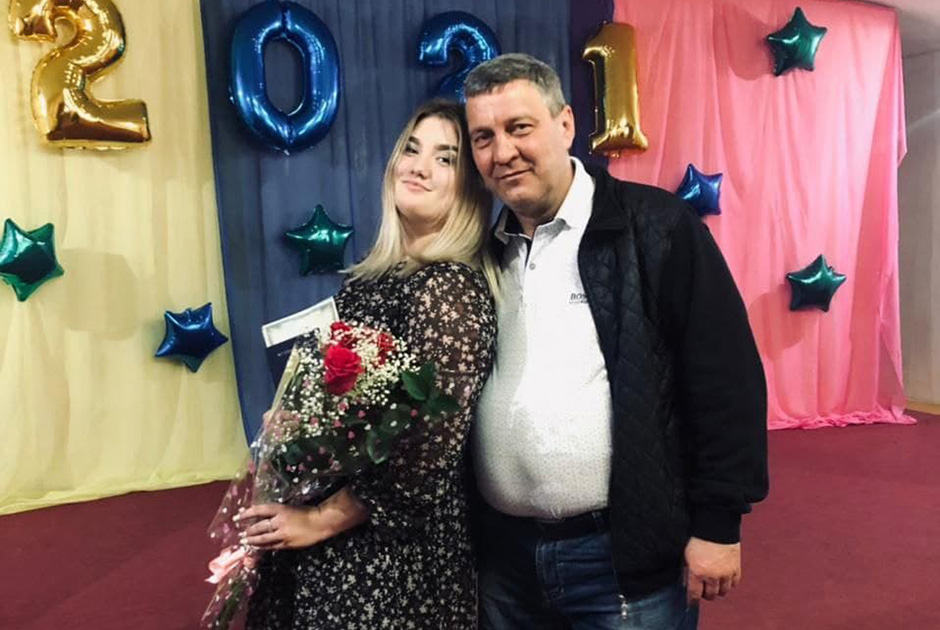 Геннадий Белошкурский с дочерью Ксенией