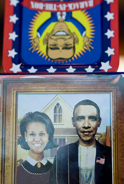 Президент США Барак Обама с супругой