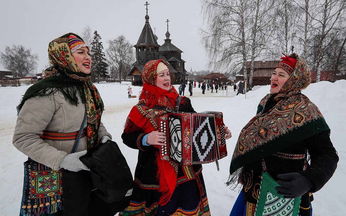 Масленица в городе Суздале, Владимирская область 