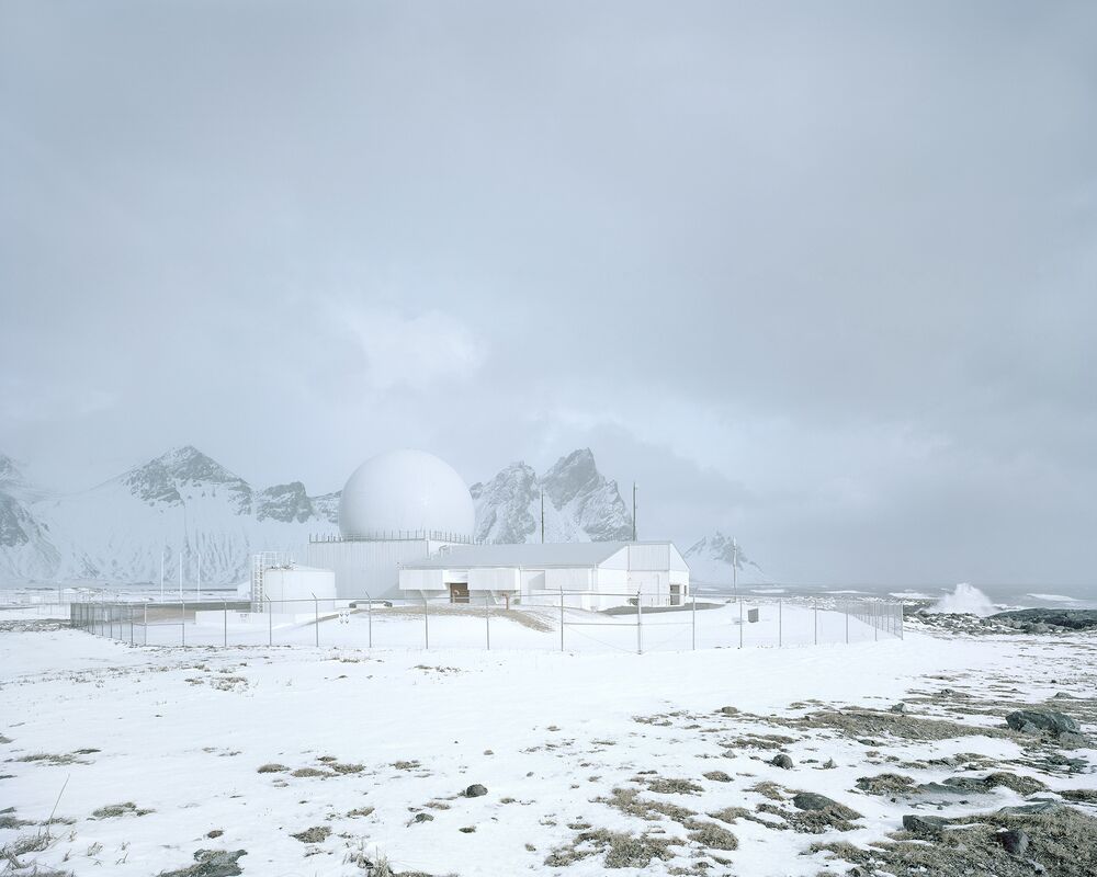 Радиолокационная станция на мысе Стокснес в Исландии, 2021 год