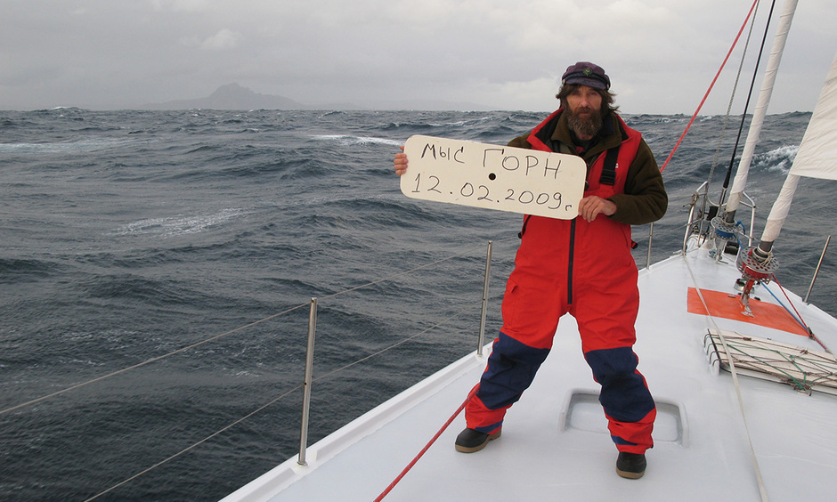 Федор Конюхов в экспедиции на яхте в Южном океане, 12 февраля 2009 года 