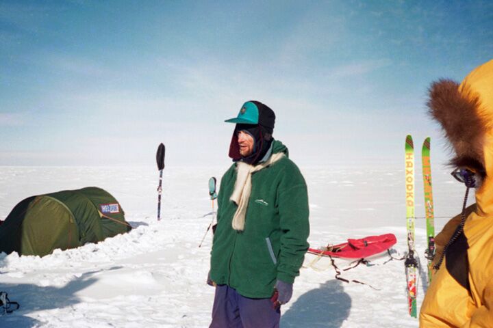 Федор Конюхов во время экспедиции по Антарктиде, 1 декабря 1995 года 
