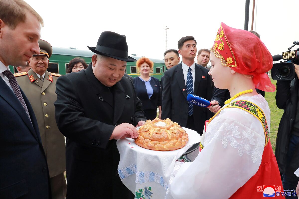 Ким Чен Ын во время визита в Россию в 2019 году