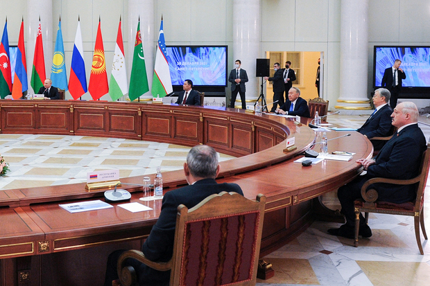 Неформальный ежегодный саммит руководителей государств-членов СНГ, Санкт-Петербург, 28 декабря 2021 года. Фото: Sputnik / Mikhail Klimentyev / Kremlin / Reuters