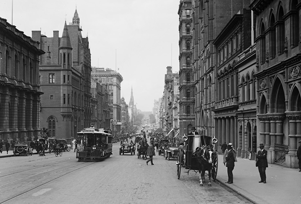Коллинз-стрит, Мельбурн, 1920-е годы