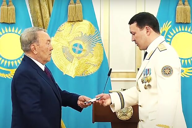 Нурсултан Назарбаев и Абиш Самат