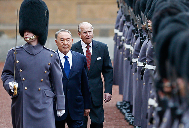 Первый президент Казахстана Нурсултан Назарбаев и принц Филипп, Великобритания, 2015 год. Фото: Stefan Wermuth / Reuters