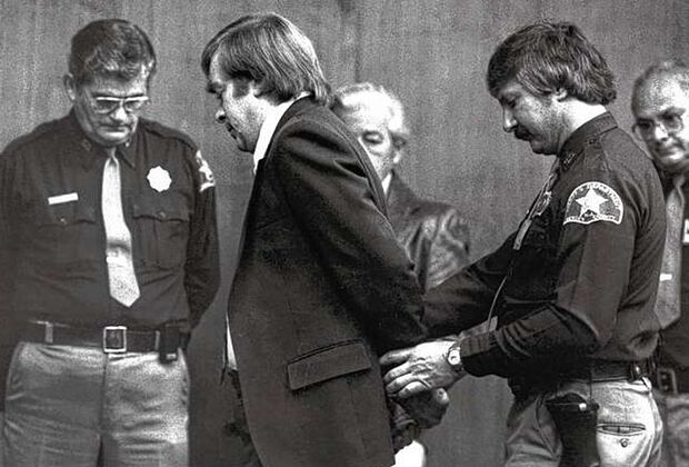 Ричард Коттингем после вынесения приговора, 1982 год