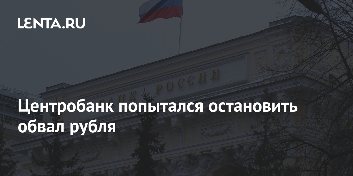 Центробанк попытался остановить обвал рубля: Инвестиции: Экономика: Lenta.ru