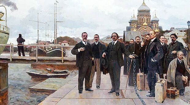 Картина Дмитрия Пантюхина «Философский пароход»