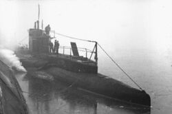 Советская подводная лодка «Лембит» в порту Хельсинки
