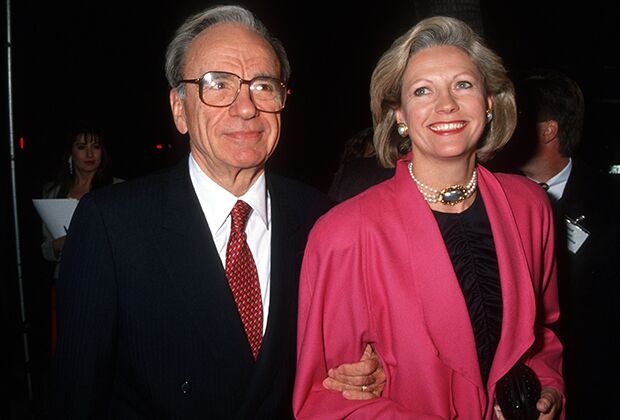 Руперт и Анна Мердок на премьере фильма «Хоффа» в 1992 году