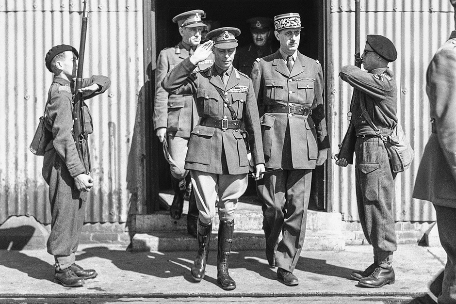 Встреча Георга VI и генерала Шарля де Голля, 1940 год