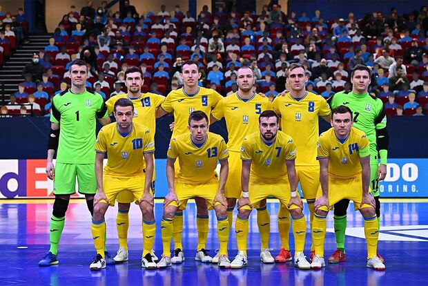 Игроки сборной Украины по футзалу