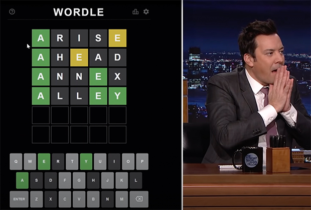 Jimmy Fallon Attempts to Play Wordle | The Tonight Show Starring Jimmy Fallon. Кадр: The Tonight Show Starring Jimmy Fallon / YouTube