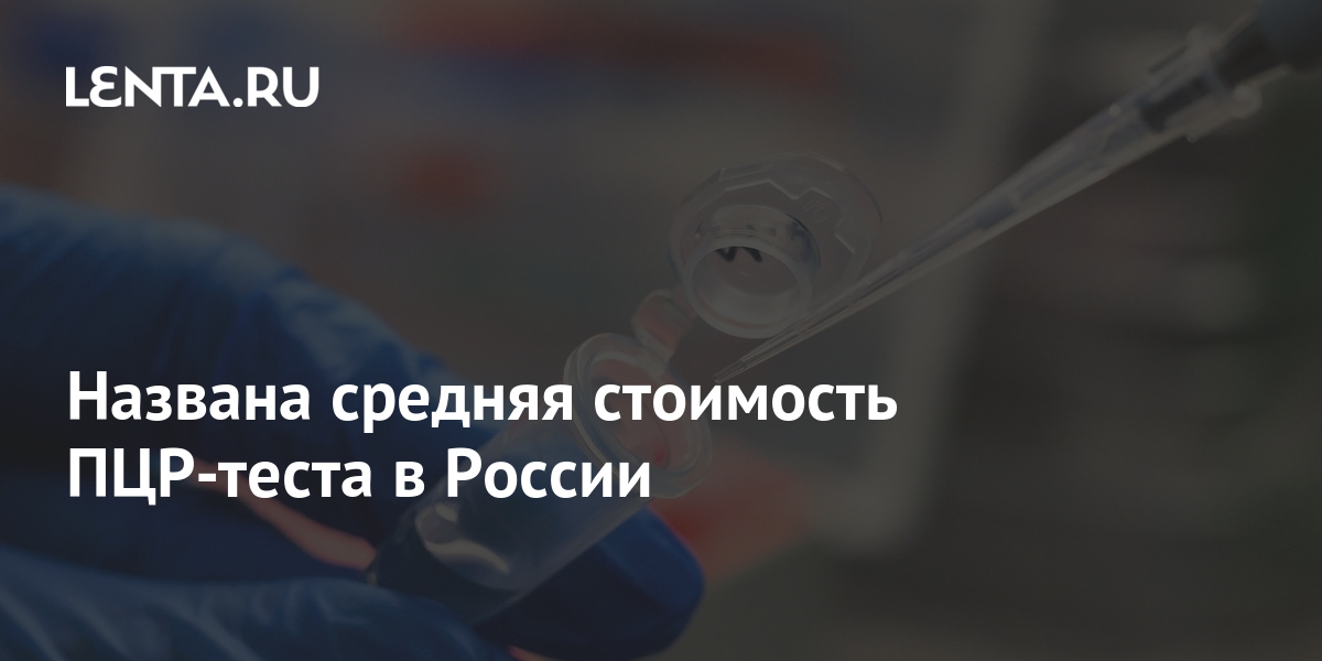 Названа средняя стоимость ПЦР-теста в России: Общество: Россия: Lenta.ru