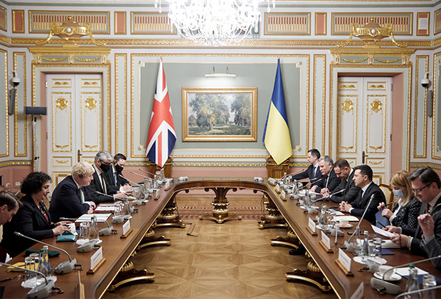 Переговоры Владимира Зеленского и Бориса Джонсона в Киеве