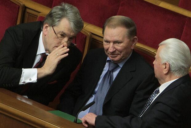 Виктор Ющенко, Леонид Кучма и Леонид Кравчук