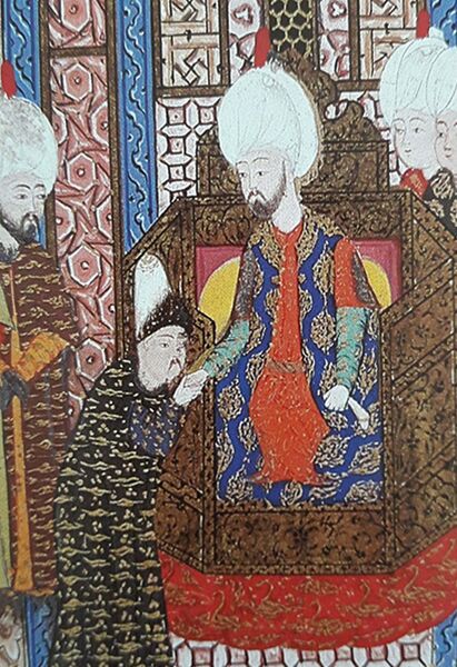 Крымский хан Девлет-Гирей I и турецкий султан Сулейман I Великолепный