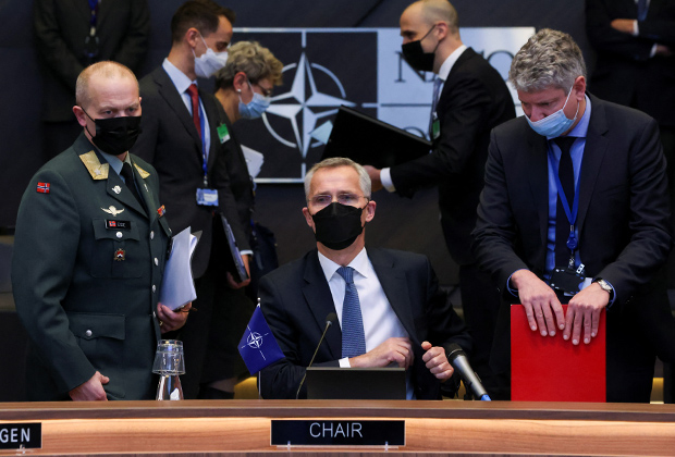 Генеральный секретарь НАТО Йенс Столтенберг на саммите альянса в Брюсселе, Бельгия, 25 февраля 2022 года