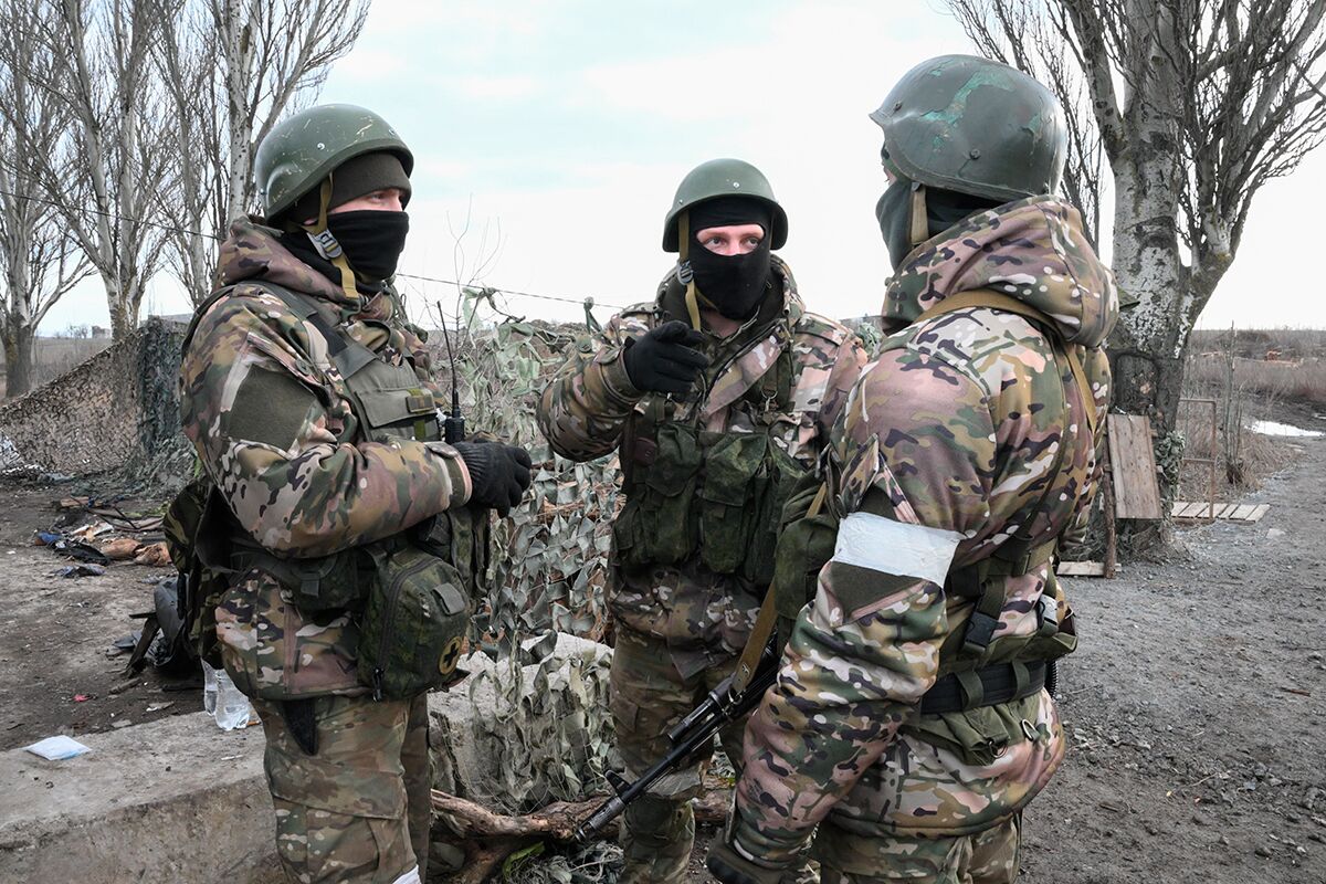 Военнослужащие ДНР под Мариуполем