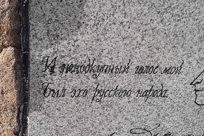 Мальчик из российского города нашел на памятнике Пушкину ошибку