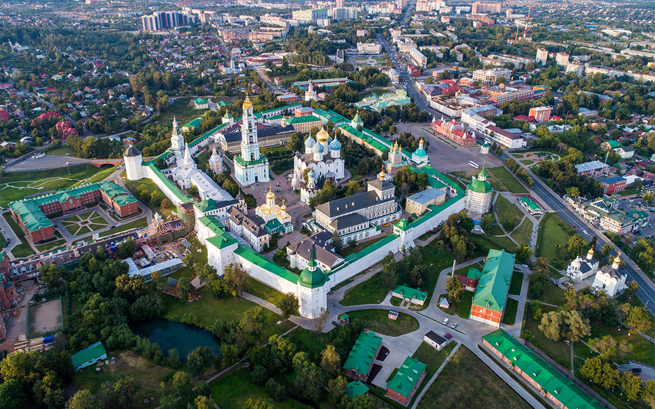 Московская область. Вид на Троице-Сергиеву лавру