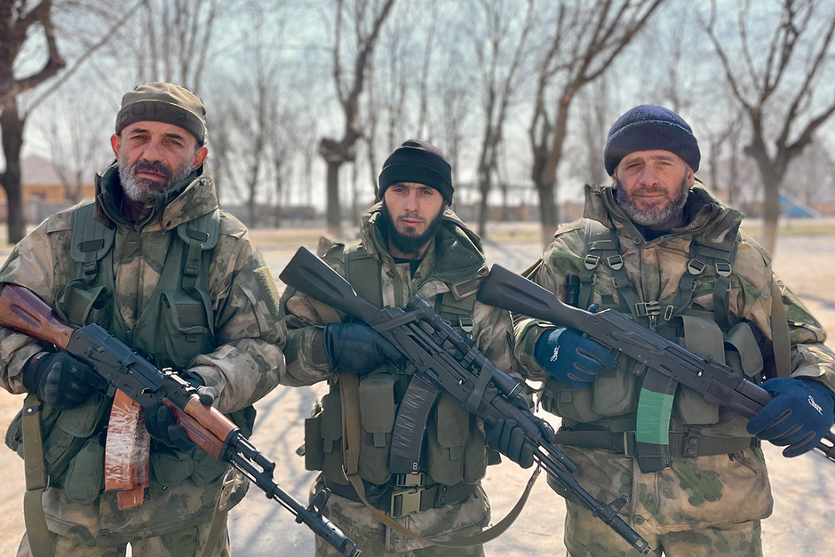 Военнослужащие Росгвардии из Чечни