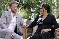 Принц Гарри и Меган Маркл во время интервью