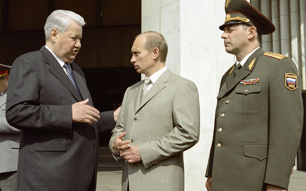 Борис Ельцин и Владимир Путин 