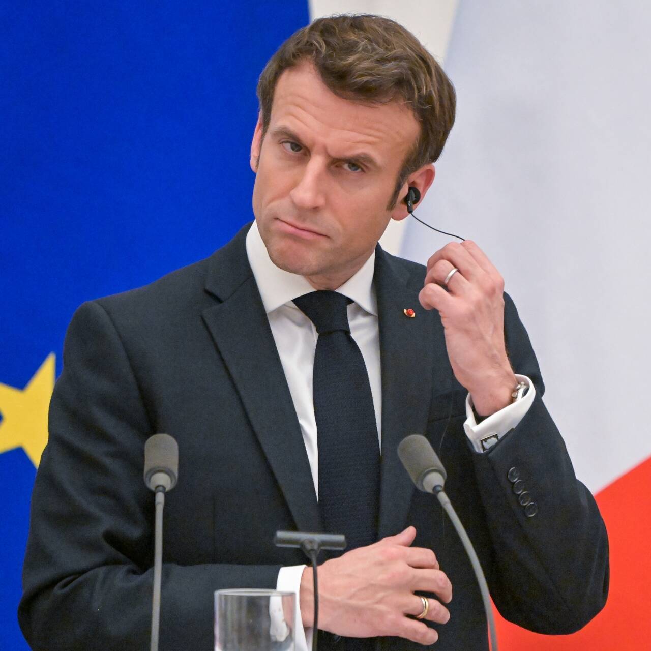Emmanuel Macron Chest Hair