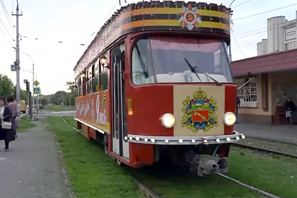 «Трамвай Победы» запустили во Владикавказе