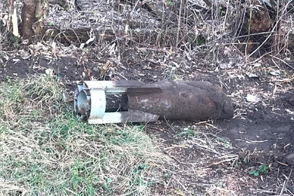В российской деревне на участке нашли авиабомбу со взрывчаткой