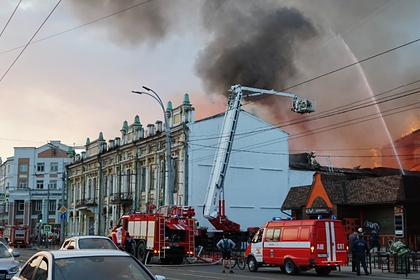 В российском городе загорелся объект культурного наследия