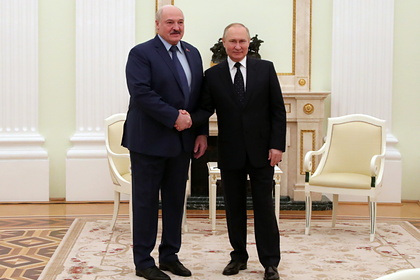 Начались переговоры Путина и Лукашенко