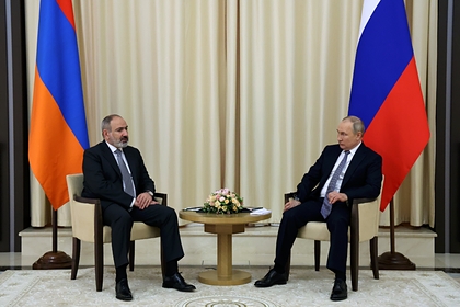 Путин встретился с Пашиняном в Кремле