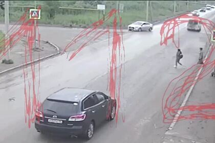 Предположительно пьяный сбивший пешехода священник в Астрахани попал на видео