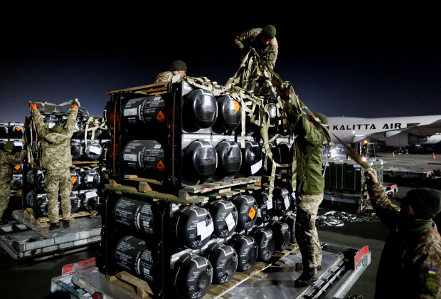 Противотанковые ракетные комплексы Javelin, доставленные в Киев в рамках военной поддержки США 