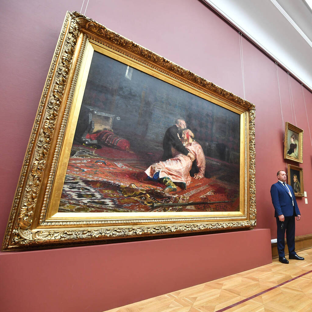 Огромная картина в Третьяковской галерее