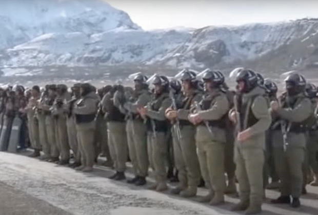 Сотрудники правоохранительных органов Таджикистана. Кадр: Новости Мира / YouTube