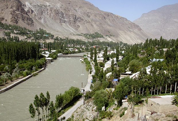 Хорог, столица Горно-Бадахшанской автономной области