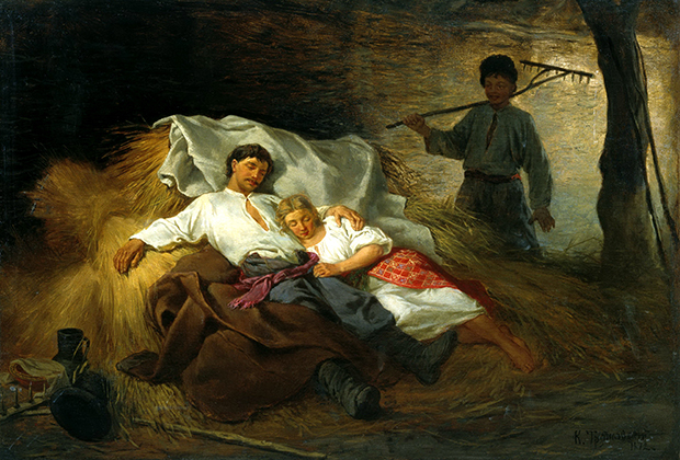 Картина К.А. Трутовского «На сеновале»