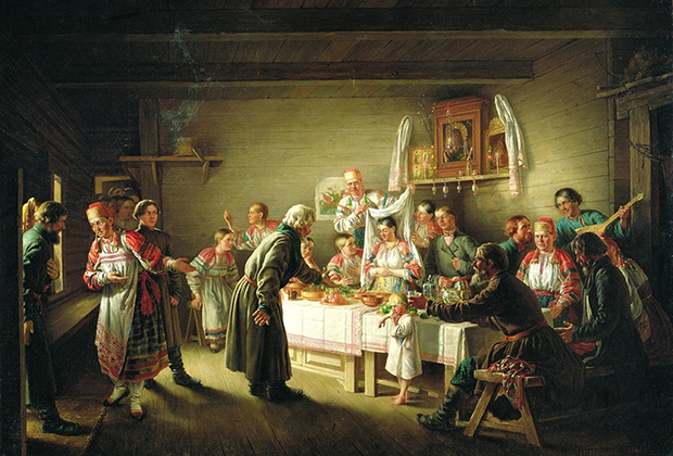 Картина Петрова Н. П. «Смотрины невесты»