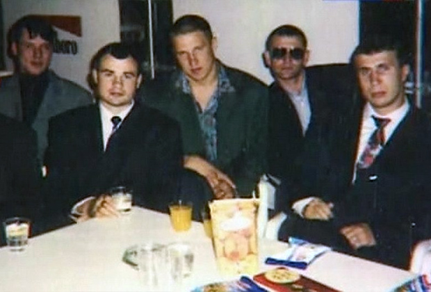 Участники Ореховской ОПГ. Сергей Тимофеев (Сильвестр) — крайний справа
