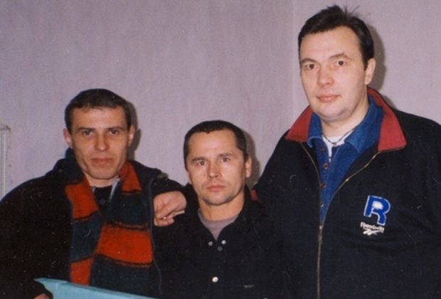 Криминальные авторитеты (слева направо): Сергей Васин (Вятлаг), Василий Кабердин (Кот) и Вячеслав Шестаков (Слива)