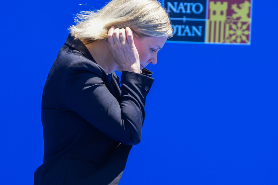 Премьер-министр Швеции Магдалена Андерссон прибыла на саммит НАТО в Мадрид. Испания, 29 июня 2022 года