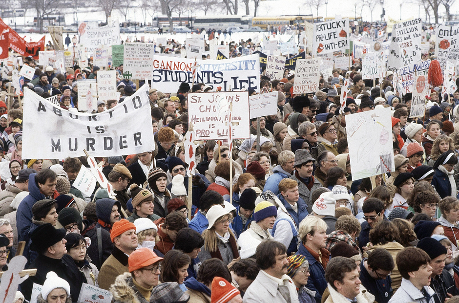 Демонстрация противников абортов в Вашингтоне, 23 июня 1982 года
