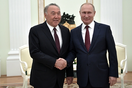 Путин  поздравил Назарбаева с днем рождения