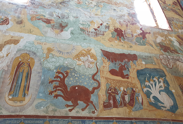 Фрески Гурия Никитина в Крестовоздвиженском соборе в Тутаеве.