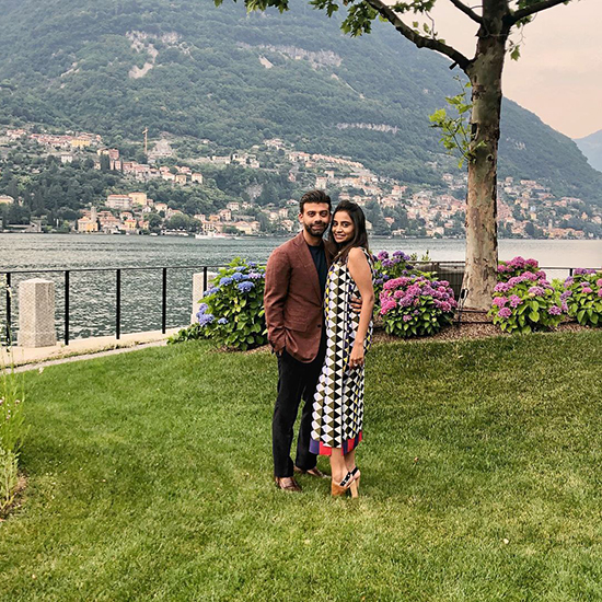 Ваниша Миттал Бхатиа с мужем Амитом Бхатиа, 2018 год. Фото: @amitbhatia100